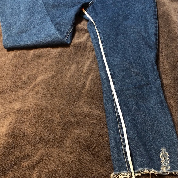 The Ragged Priest High Waist Distressed Hem Cropped Jeans - Picture 5 of 6